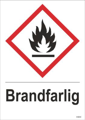 Dekal Unigraphics Kemiska risker Brandfarlig, DEKAL UNIGRAPHICS BRANDFARLIG 148X210MM
