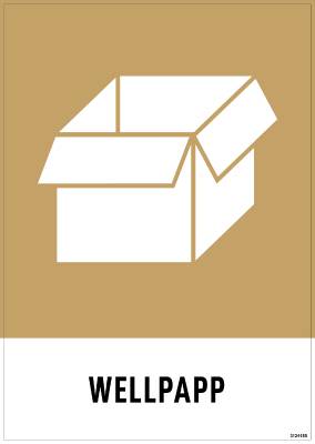 Miljödekal Unigraphics Wellpapp, DEKAL UNIGRAPHICS MILJÖ WELLPAPP 140X190MM 3-PACK