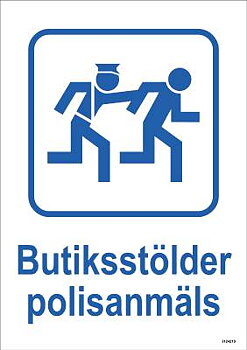 Dekal Unigraphics Butiksstölder polisanmäls, DEKAL UNIGRAPHICS BUTIKSSTÖLDER POLISANMÄLS 148X210MM