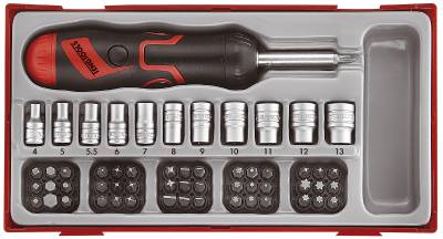 64 delars Bitsskruvmejselsats Teng Tools TTMDRT64, BITSSPÄRRSKRUVMEJSELSATS 64DEL - 2