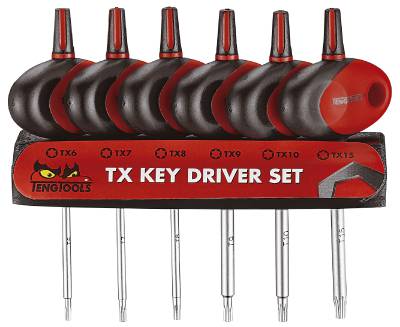 Finmekanikermejselsats för TX-spår Teng Tools MDM706TXT, MINISKRUVMEJSELSATS MDM706TXT