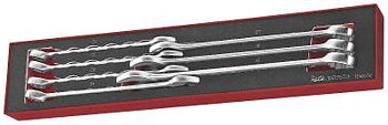 7 delars U-ringnyckelsats. Teng Tools TEX2032, U-RINGNYCKELSATS 20-32MM TEX2032 EVA 7 DELAR