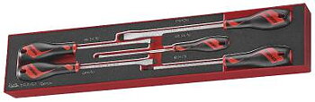 5 delars Skruvmejselsats. Teng Tools TEX915N, SKRUVMEJSELSATS EVA 5 DELAR