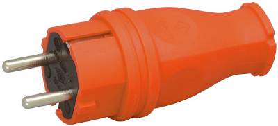 Stickpropp gummi orange Malmbergs, STICKPROPP MALMBERGS 3G2,5MM2 MED JORD ORANGE IP44