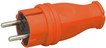 Stickpropp gummi orange Malmbergs, STICKPROPP MALMBERGS 3G2,5MM2 MED JORD ORANGE IP44