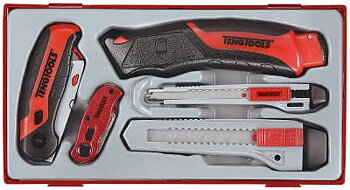 40 delars Kniv och knivbladssats Teng Tools TTK40, KNIVSATS 40 DELAR