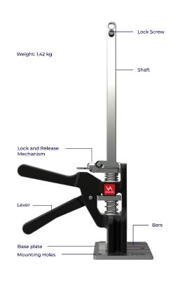Monteringsverktyg Vikingarm, TVINGVERKTYG VIKING ARM 150KG 215MM - 2