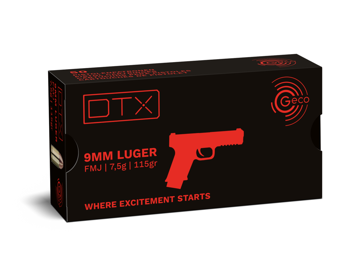 9mm Luger Geco FMJ DTX 7.5g (50)