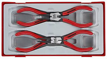 4 delars Spårringstång för in- och utvändiga spårringar Teng Tools TT474-5, SPÅRRINGSTÅNGSATS TT474-5