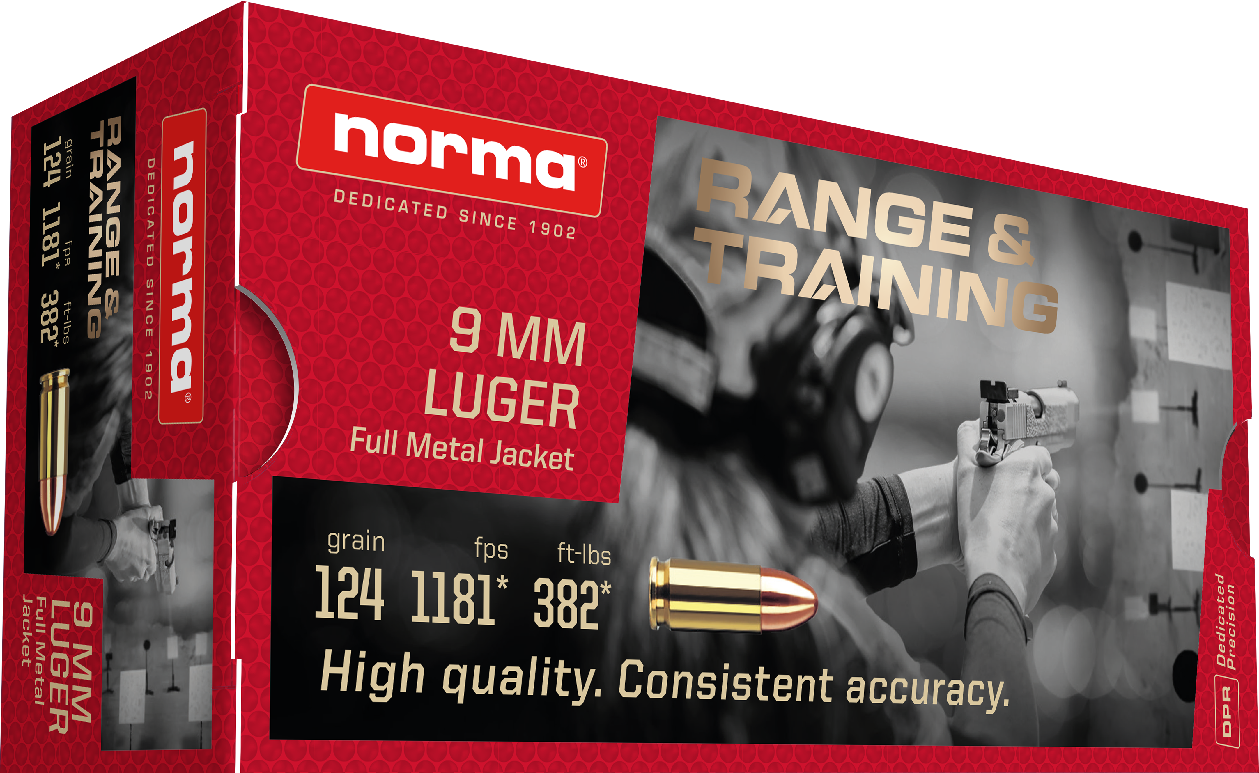 9mm Luger Norma FMJ 8,0g (50)