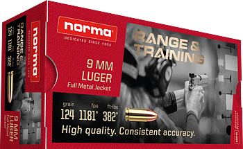 9mm Luger Norma FMJ 8,0g (50)