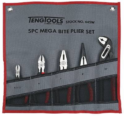 Tångsats. Teng Tools 445W, TÅNGSATS 5 DELAR 445