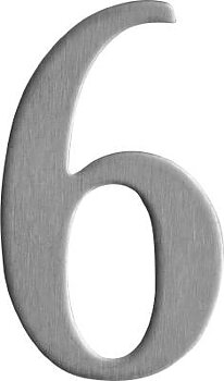 Brevlådesiffra 6 rostfri - Millers