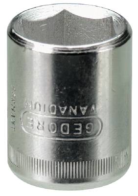 Hylsa. Med 1/4" fyrkantsfäste. Gedore  20, HYLSA 20-8