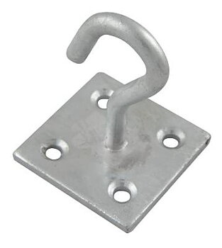 Krokfäste MILLERS, KROKFÄSTE MILLERS VARMFÖRZINKAD FÄSTPLATTA 51X51MM