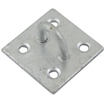 Bygelfäste MILLERS, BYGELFÄSTE MILLERS VARMFÖRZINKAD FÄSTPLATTA 51X51MM