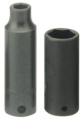 Krafthylsa. Med 3/8" fyrkantsfäste. Teng Tools 980608-C / 980619-C, KRAFTHYLSA LÅNG 3/8 11MM