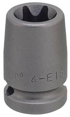 Krafthylsa. Med 1/2" fyrkantsfäste - Torx-hylsor. Momento 4-E, KRAFTHYLSA TORX 4-E20