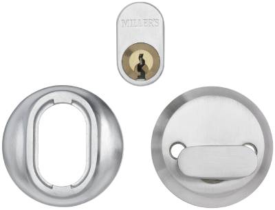 Cylindersats MILLERS, CYLINDERSET MILLERS OVAL ROSTFRITT