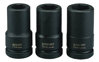 Krafthylsa. Med 3/4" fyrkantsfäste. Teng Tools 940619-C / 940646-C, KRAFTHYLSA LÅNG 3/4 36MM