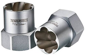 Sexkantutdragare med 1/2'' fyrkantsfäste. Teng Tools ST12319 / ST12325, SEXKANTUTDRAGARE 1/2 22MM