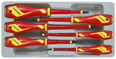 Skruvmejselsats för 1000 V. Teng Tools MDV906N, SKRUVMEJSELSATS 1000V MDV906N