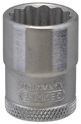 Hylsa. Med 3/8" fyrkantsfäste. Gedore D 30, HYLSA D30-16