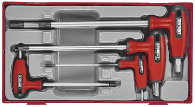 7 st Sexkantnycklar i sats Teng Tools TTHEX7S, SEXKANTNYCKELSATS MM 7 DELAR