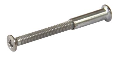 Tryckesskruv M4 universal inkl. hylsmutter MILLERS, TRYCKESSKRUV MILLERS M4 UNIVERSAL MED HYLSMUTTER KROM 42MM