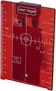 Måltavla till roterande laser Limit, MÅLTAVLA RÖD