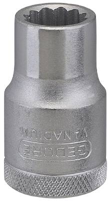 Hylsa. Med 1/2" fyrkantsfäste. Gedore D 19, HYLSA D19-12