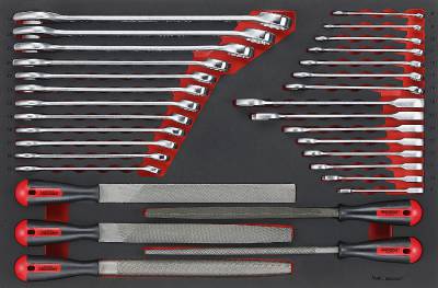 32 delars Nyckel-/filsats Teng Tools TTEX32, NYCKEL/FILSATS EVA 32 DELAR