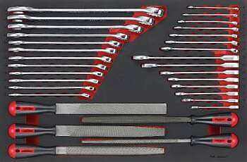 32 delars Nyckel-/filsats Teng Tools TTEX32, NYCKEL/FILSATS EVA 32 DELAR
