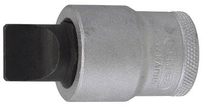 Skruvmejselhylsa för raka spår. Med 1/2" fyrkantsfäste. Gedore IS 19, SKRUVMEJSELHYLSA IS-19-18