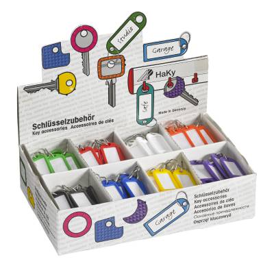 Nyckelbrickor plast box, NYCKELBRICKOR BOX PLAST 8 FÄRGER