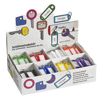 Nyckelbrickor plast box, NYCKELBRICKOR BOX PLAST 8 FÄRGER