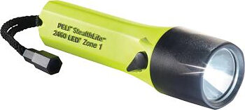 Stavlampa StealthLite LED laddbar 2460 Z1, STAVLAMPA 2460Z1 STEALTHLITE PELI ATEX ZON 1 112 LUMEN GUL