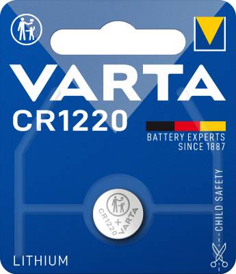 Knappceller litium Varta, BATTERI VARTA KNAPPCELL LITIUM CR1220 3V
