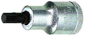 Tolvtandshylsa. Med 1/2" fyrkantsfäste. Gedore INX 19, TOLVTANDSHYLSA INX 19-5