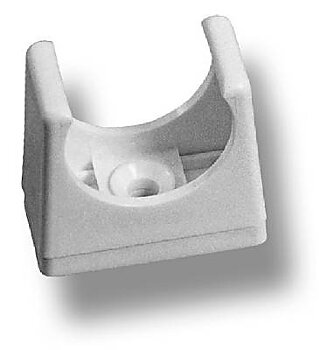 Clips (rörhållare) Grunda, CLIPS FÖR RÖR GRUNDA VIT 32MM