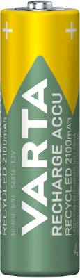 Uppladdningsbart batteri Recycled, BATTERI VARTA UPPLADDNINGSBART NI-MH AA 2100MAH RECYCLED