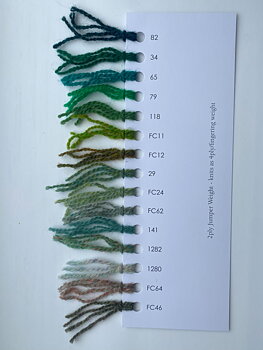 1282 (Bright green mix) 2ply Jumper Weight J&S
