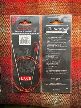 ChiaoGoo Red Lace rundsticka stål 2,5 mm, 80 cm