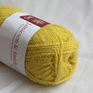 23 (Bright Yellow) 2ply Jumper Weight J&S