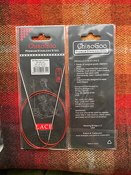 ChiaoGoo Red Lace rundsticka stål 2,25 mm, 80 cm