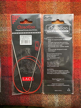 ChiaoGoo Red Lace rundsticka stål 2,75 mm, 80 cm