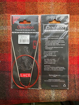 ChiaoGoo Red Lace rundsticka stål 3,0 mm, 80 cm