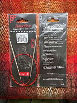 ChiaoGoo Red Lace rundsticka stål 4,5 mm, 80 cm