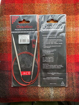 ChiaoGoo Red Lace rundsticka stål 6,0 mm, 80 cm
