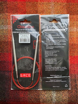 ChiaoGoo Red Lace rundsticka stål 7,0 mm, 80 cm